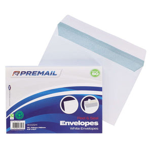 SG Education Premail C6 Peel & Seal Envelopes 50 Pack SG Education