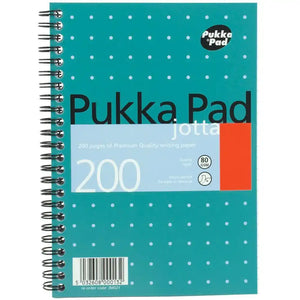 SG Education Pukka Jotta A4 Metalic Ruled Wirebound Notebook 200 Pages SG Education