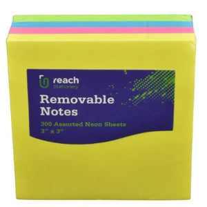 SG Education Reach Post It 3x3inch Neon Colours SG Education