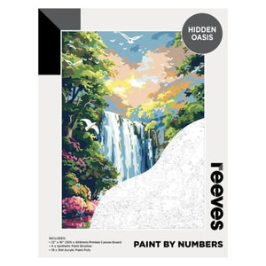 SG Education Reeves Paint by Numbers 12x16 inch - Hidden Oasis SG Education