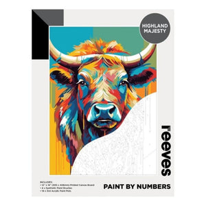 SG Education Reeves Paint by Numbers 12x16 inch - Highland Majesty SG Education