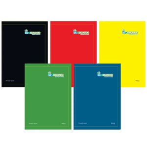SG Education SG Hardback Notebook Ruled with Margin A4 160pg SG Education