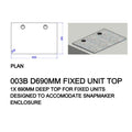SG Education SG Makerspace Fixed Unit Deep Top 690mm SG Education