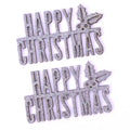 SG Education Simply Creative Basics Silver Glittered Happy Christmas 2 Pack SG Education