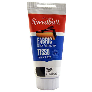 SG Education Speedball Fabric Block Printing Ink 75ml (2.5oz) - Black SG Education