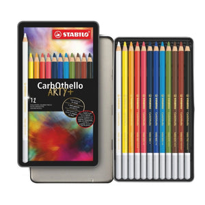 SG Education Stabilo Chalk Pastel Pencils - Tin Of 12 - Assort Cols SG Education