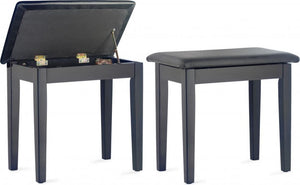 SG Education Stagg Piano Bench with Black Vinyl Top & Storage SG Education
