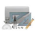 SG Education Strong Poly Box with Clips & Uni Set Square SG Education