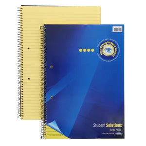 SG Education Student Solutions Visual Memory Aid Spiral Yellow A4 160pg SG Education