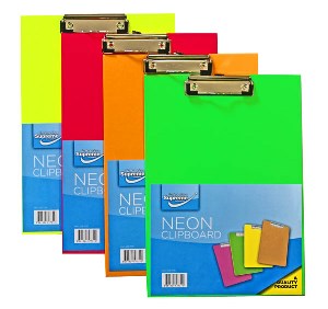 SG Education Supreme Clipboard A4 Neon SG Education