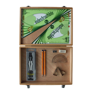 SG Education Wood Box w/ 2 Part Compass, Clips & Elastika SG Education