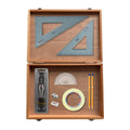 SG Education Wooden Box with 2 Part Compass, Tape & Uni Set Square SG Education