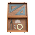 SG Education Wooden Box with Tape & Uni Set Square SG Education