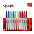 Sharp Sharpie Fine Markers 12 Assorted Colours SG Education