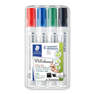 Staedtler ART-PENCILS PENS & MARKERS Staedtler Whiteboard Marker Bullet Tip 4 Pack SG Education