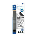 Staedtler Staedtler Lumograph Charcoal 3 Pencils & 1 Paper Stump Set SG Education
