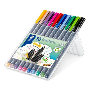 Staedtler Staedtler Triplus Fineliner Assort Colours 10 Pack SG Education