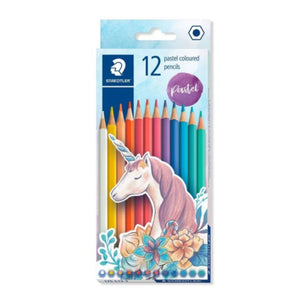Staedtler Staedtler Wood Free Colouring Pencils Pastels 12 Set SG Education
