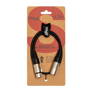 Stagg Stagg XLR/XLR (m/f) 60cm Microphone Cable SG Education