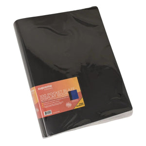 Supreme DCG STORAGE Supreme 100 Pocket Display Book A4 Black SG Education