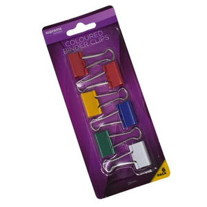 Supreme SE-OTHER Supreme Binder Clip 6 Pack 25mm Assorted Colour SG Education