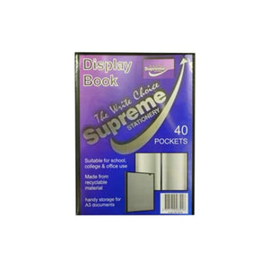 Supreme Supreme 40 Pocket A3 Display Book SG Education