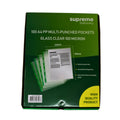 Supreme Supreme A4 Punched Pocket Clear 100mic - 100 Pack SG Education