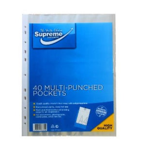 Supreme Supreme Polypockets A4 40 Pack SG Education