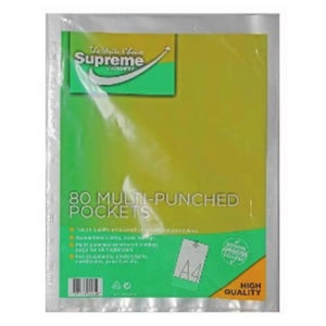 Supreme Supreme Polypockets A4 80 Pack SG Education