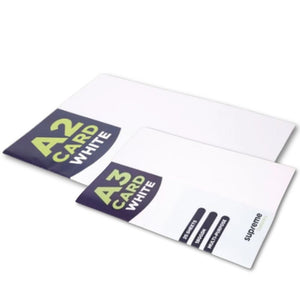 Supreme Supreme White Card 180g 25 Sheets Range SG Education