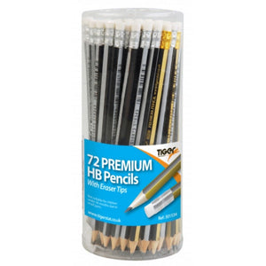 Tiger Tiger HB Triangular Pencils 72 Pack SG Education