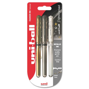 Uni-ball Uniball Signo Board Metalic Gel Ink 3 Pack SG Education