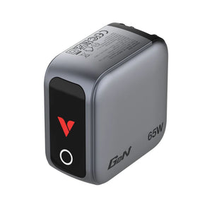 Verbatim Assistive Tech Verbatim 65W 3-Port Mini GaN Charger with Touch Display SG Education