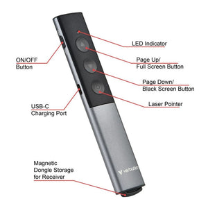 Verbatim Assistive Tech Verbatim Agenda Wireless Presenter Laser Pointer SG Education