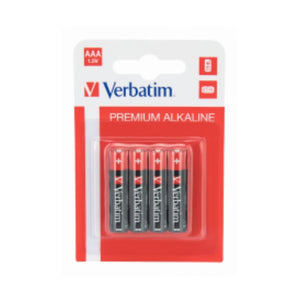 Verbatim Verbatim Premium AAA Alkaline Battery 4 Pack SG Education