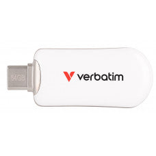 Verbatim Verbatim USB-C Flash Drive 64GB White SG Education