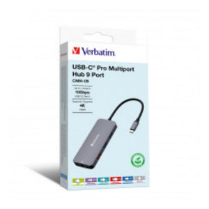 Verbatim Verbatim USB-C Pro Multiport Hub 9 Ports SG Education