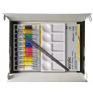 Winsor & Newton Galeria Acrylic Cardboard Set 10X12ml SG Education