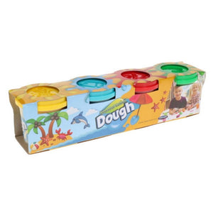 World of Colour ART-MODELLING & MOULDING World of Colour Play Dough With Mould Lid 4x140g Pots SG Education