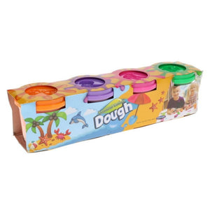 World of Colour ART-MODELLING & MOULDING World of Colour Play Dough With Mould Lid 4x140g Pots SG Education