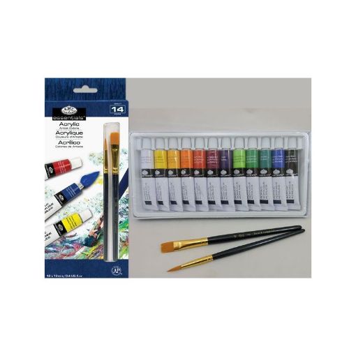 Picture of Royal & Langnickel Acrylic Set of 12 Assorted with Brushes 