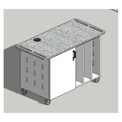 Picture of SG Makerspace Mobile Unit H730 x W1200mm - Vertical Dividers for Lasers