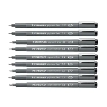 Staedtler Pigment Liner Set - Assorted Line Widths (Pack of 6