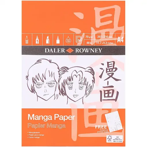 Frisk Manga Paper Pad A4 70gsm 50sheets