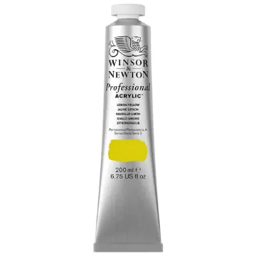 Creall Studio Acrylic Paint, semi opaque, primary yellow (06), 500 ml/ 1  bottle