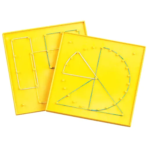 8 Double-Sided 7 x 7 Pin Grid Geoboard - Set of 30 - Geometry