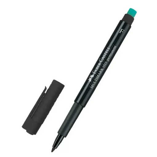 Picture of Faber Castell Multimark Permanent Fine Black 10 Pack