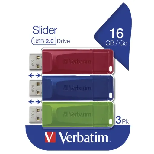 Picture of 16GB USB Memory Stick 2.0 Pack of 3