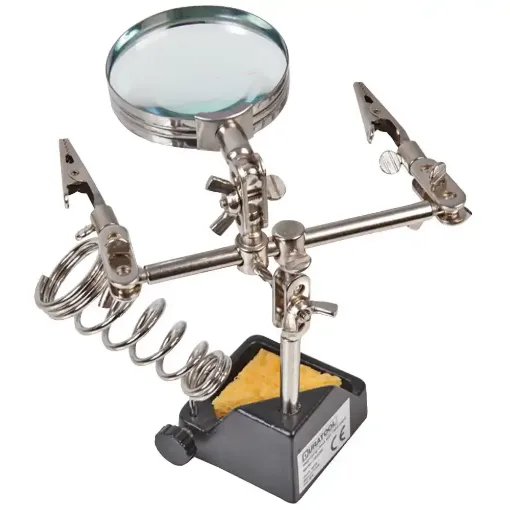 Picture of Duratool Third-Hand Tool with Magnifying Glass