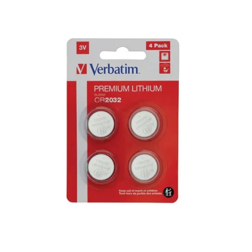 Picture of Verbatim CR2032 3V Premium Lithium Battery 4 Pack